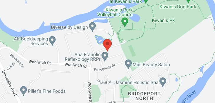 map of 565 Kiwanis Park Drive